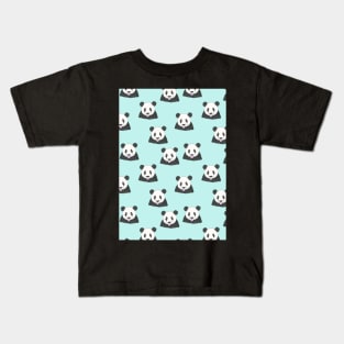 Panda Selfie Pattern Kids T-Shirt